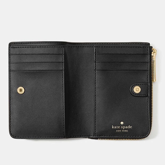 New In Package Kate Spade Spade Flower Small L-zip Wallet Chic Floral - Picture 3 of 6